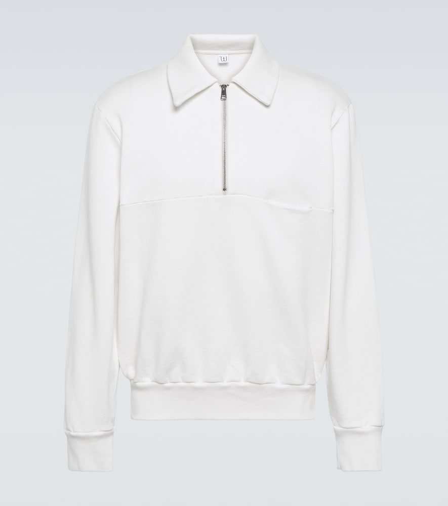 Cotton polo sweater