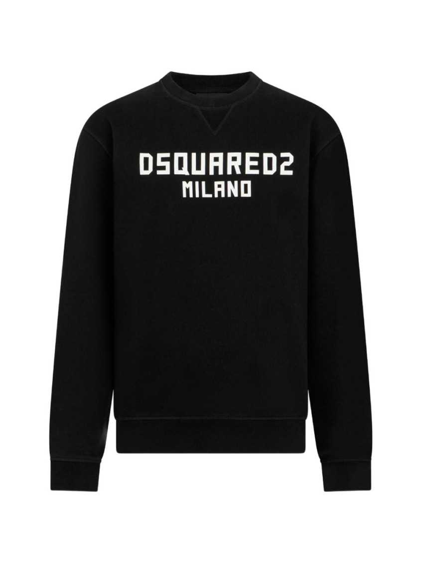 Black Logo Crew Neck Sweatshirt
