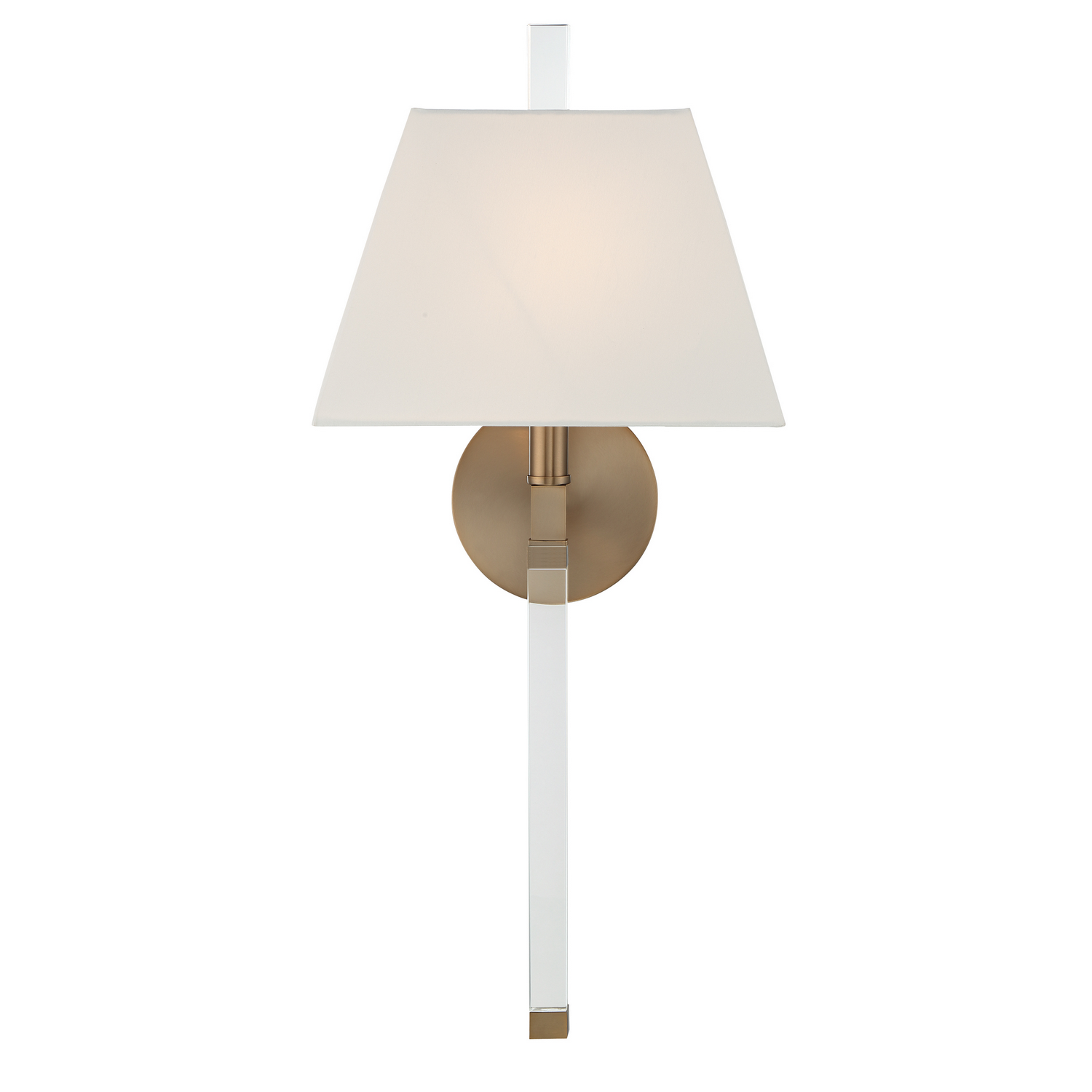 Aged Brass One Light Wall Sconce from the Renee Collection
