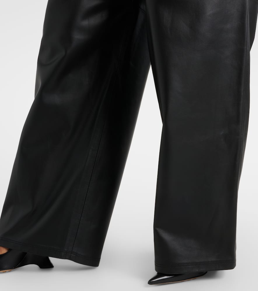 Wardrobe. NYC Leather wide-leg pants