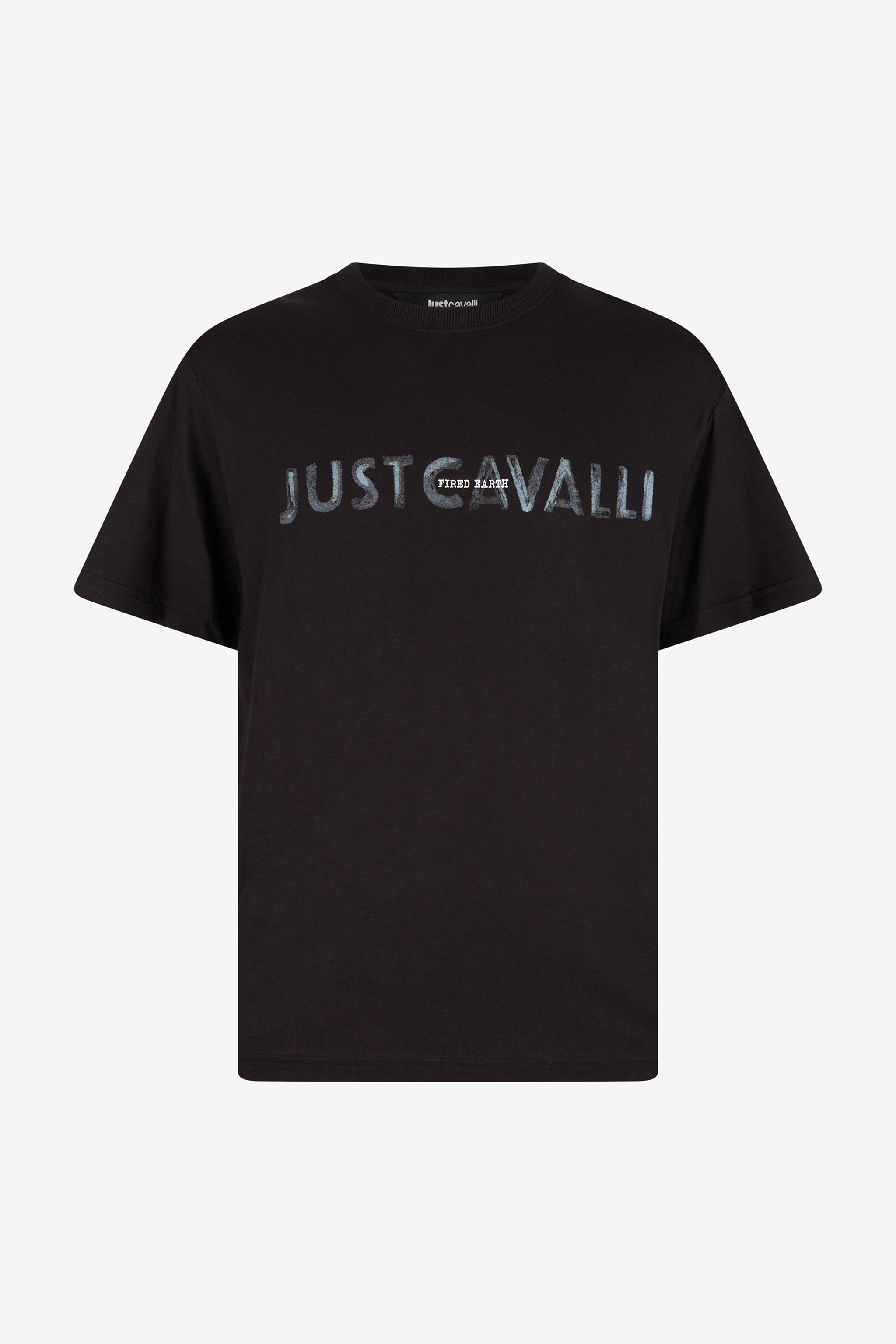 Black T-shirt With Just Cavalli Logo