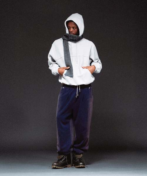 REVERSED CUT-OFF HOODIE GREY