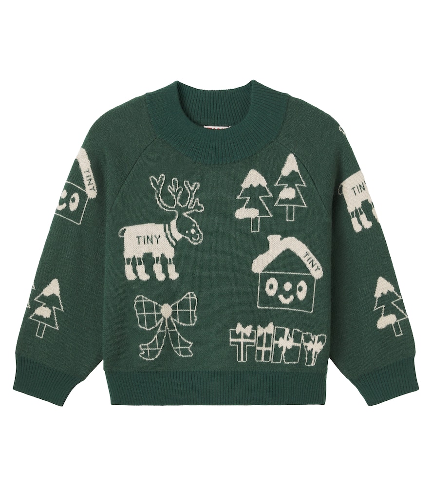 Tiny Town wool-blend sweater