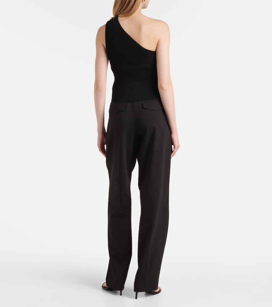 Fenix ribbed-knit one-shoulder top