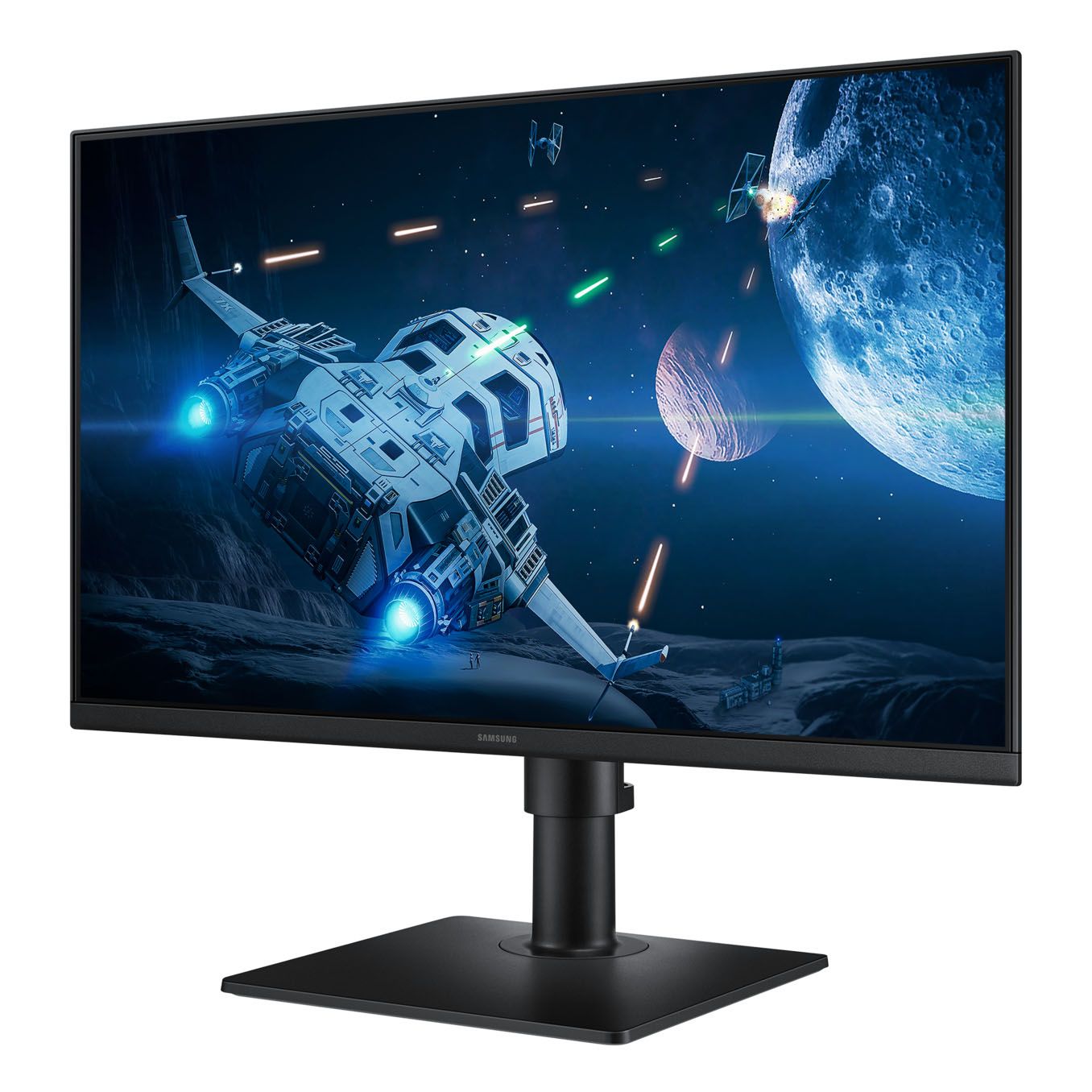 Samsung Unisex Essential S40GD 24" Full HD 100Hz IPS Monitor Tilt Swivel Pivot in Black