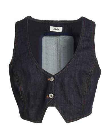 Woman Denim outerwear Blue Size M Cotton, Elastane
