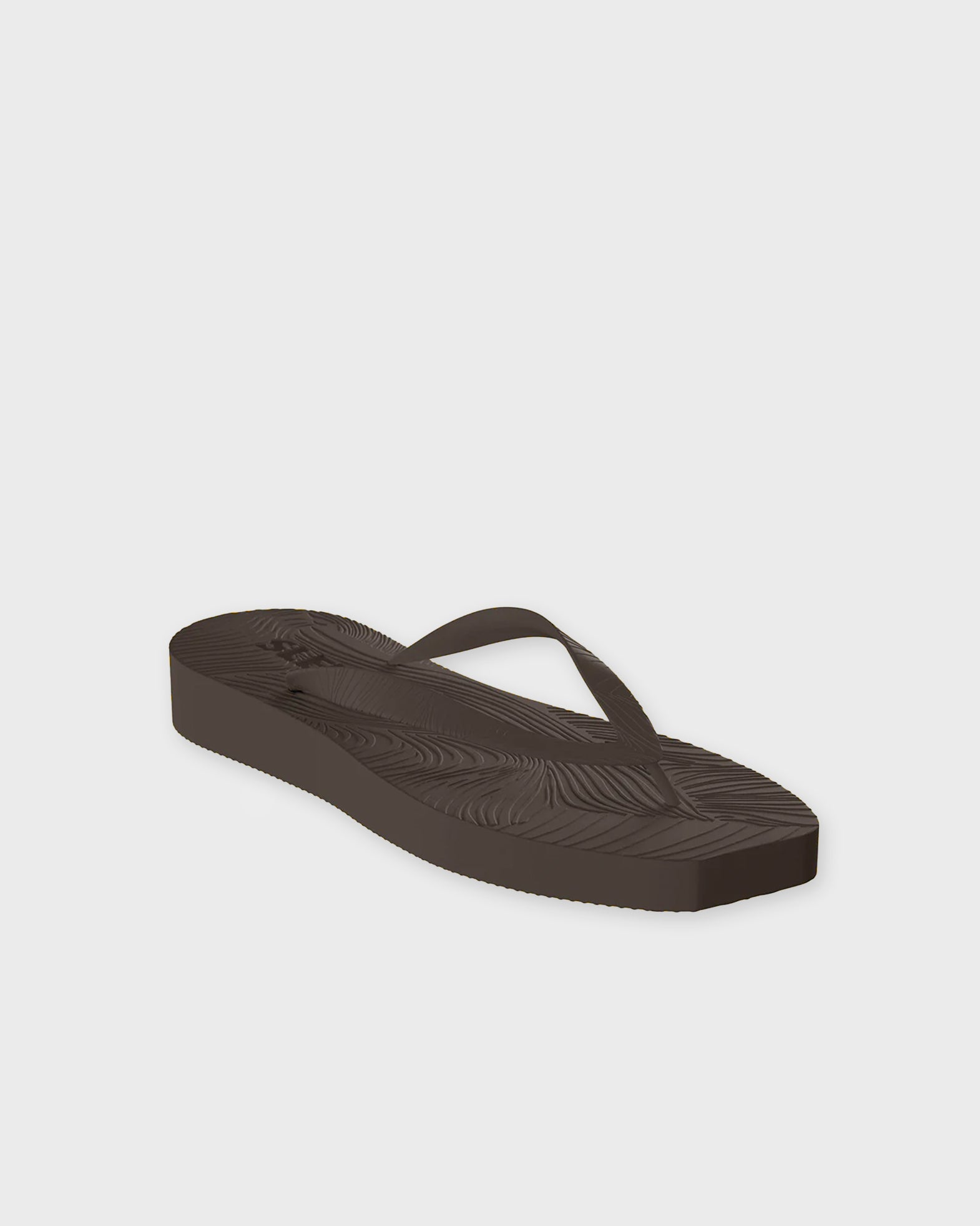 SLEEPERS Tapered Platform Flip Flop Brown EUR
