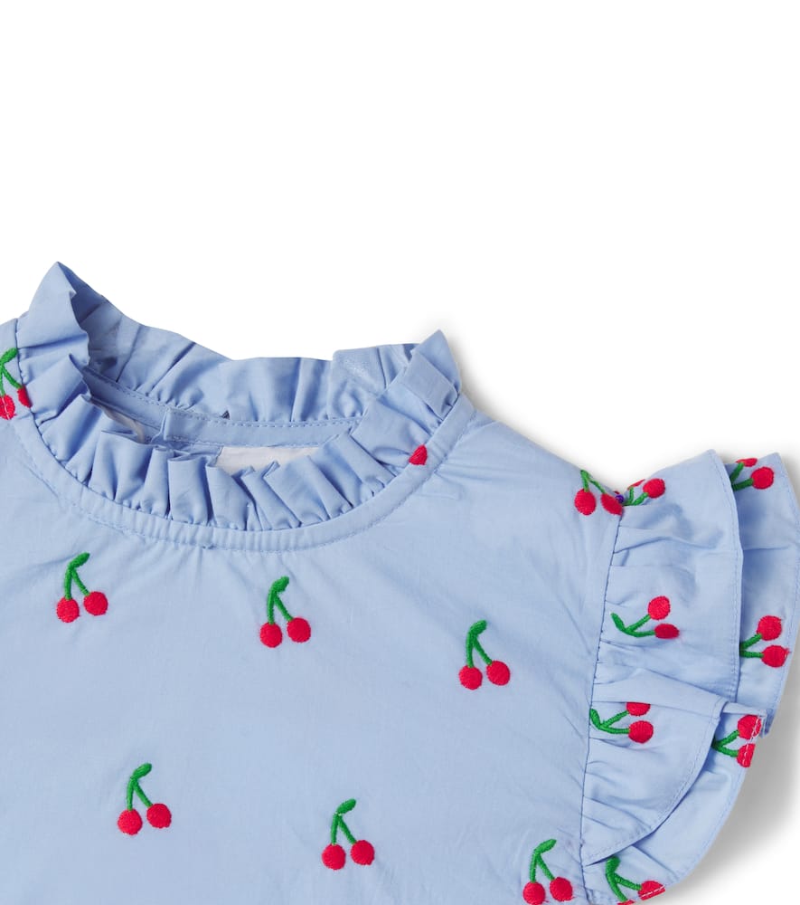 Rita embroidered ruffled dress