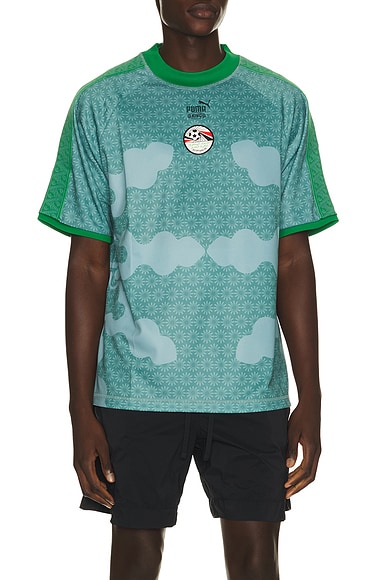 Puma Select x FPF x Salehe Bembury King Jersey in Adriatic - Green. XL/1X also in XS, S, M, L, XXL/2X