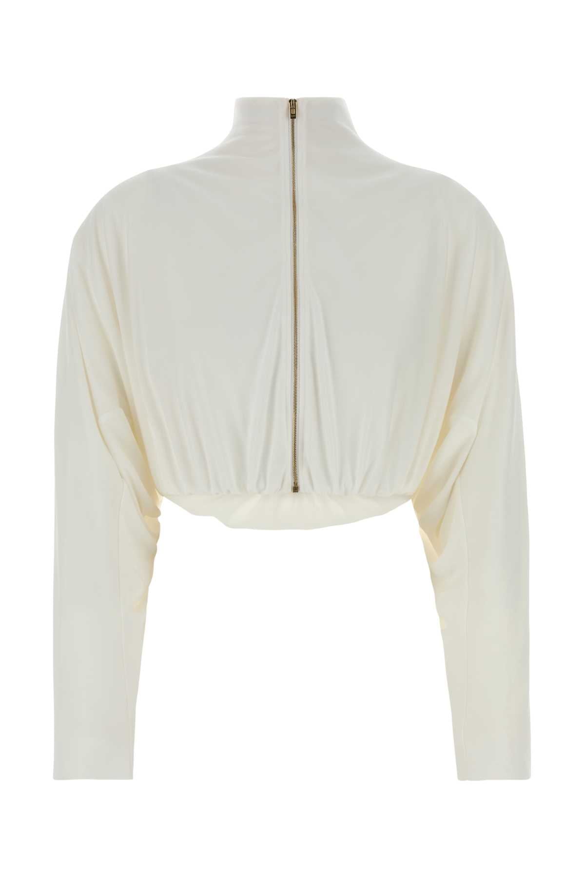 Alaia Draped Jacket — White