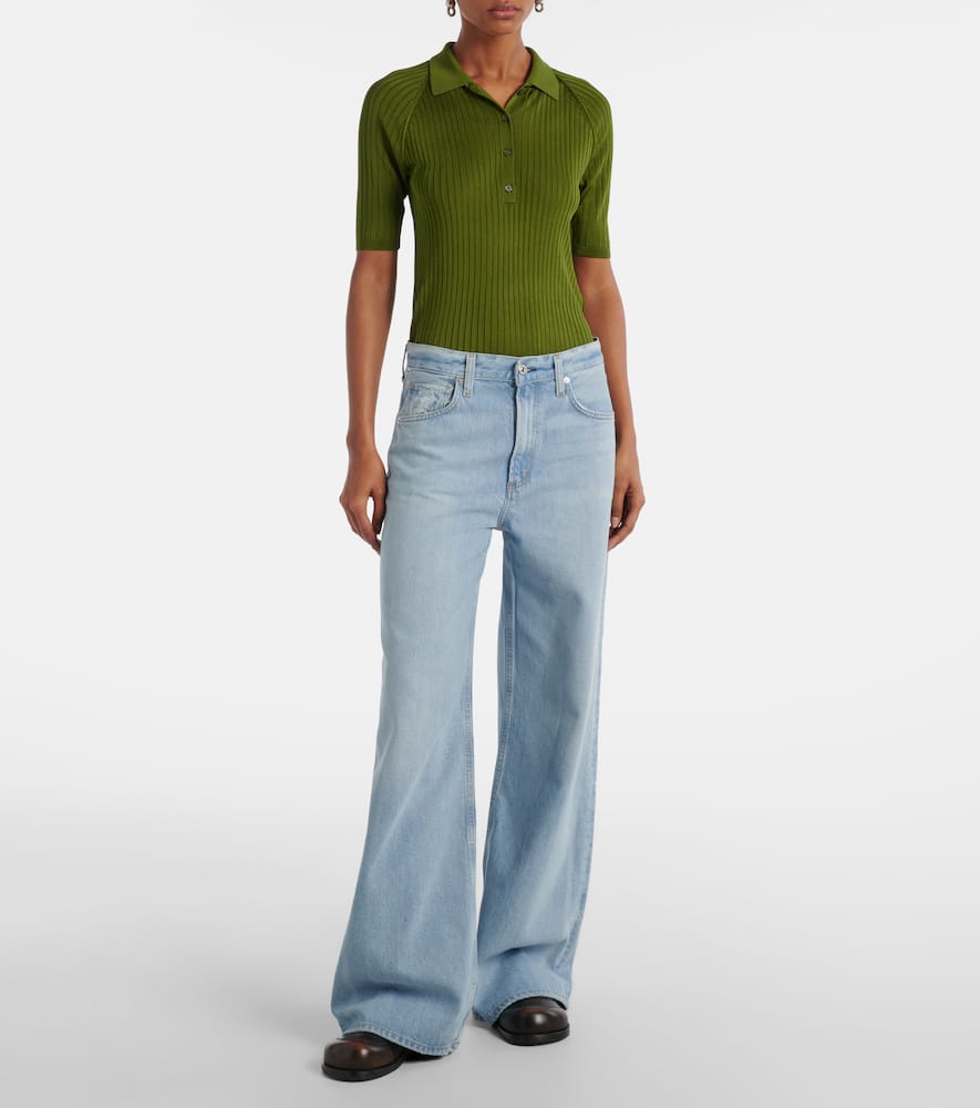 Paloma mid-rise wide-leg jeans