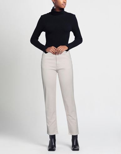 Soallure Woman Pants Beige Size 4 Cotton, Elastane