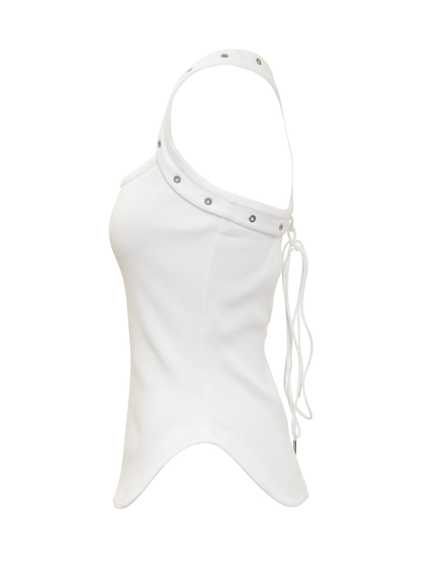 Ribbed Knit Cotton Tank Top