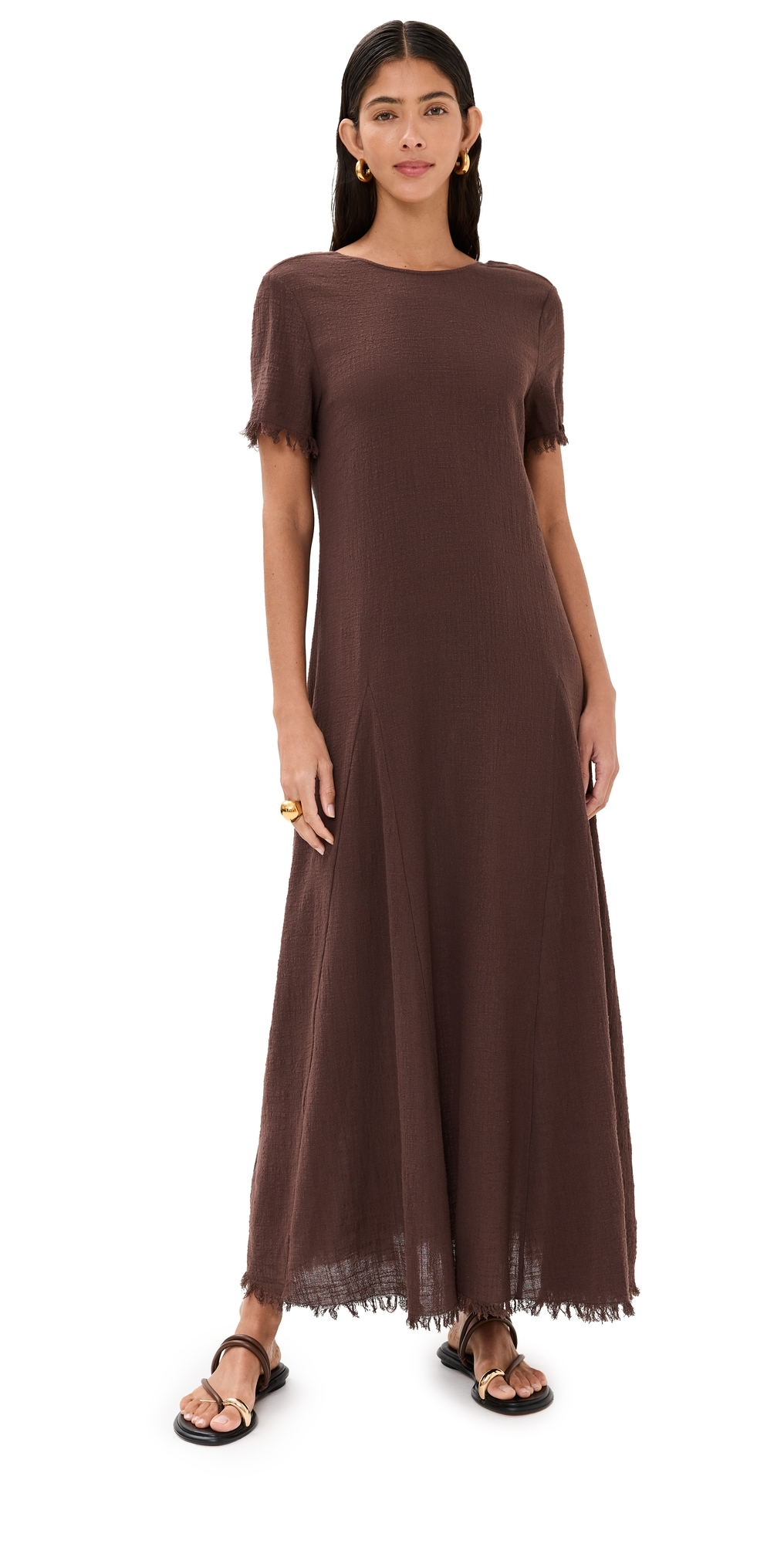 Le Havre Dress Dark Chocolate S