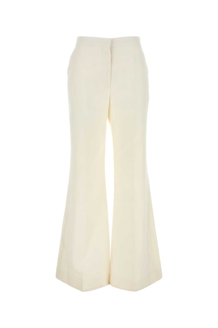 White Flared Pants