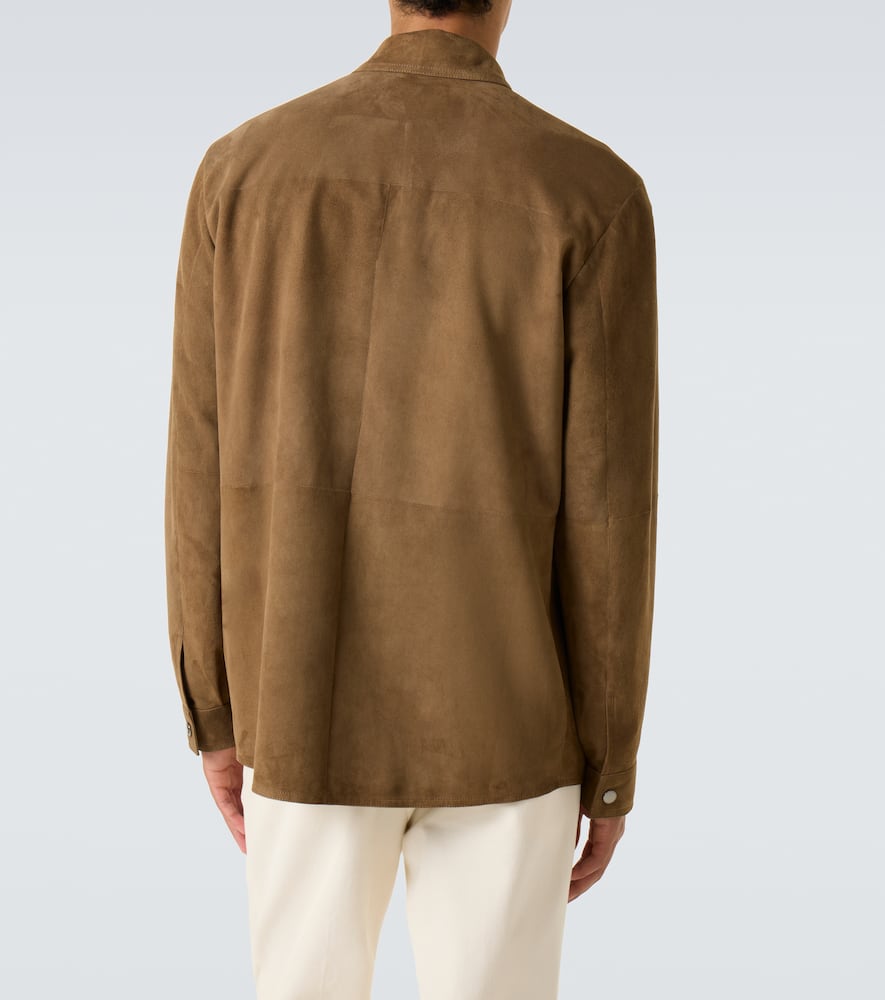 Suede overshirt