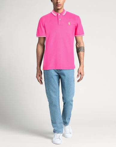 Man Polo shirt Fuchsia Size 42 Pima Cotton