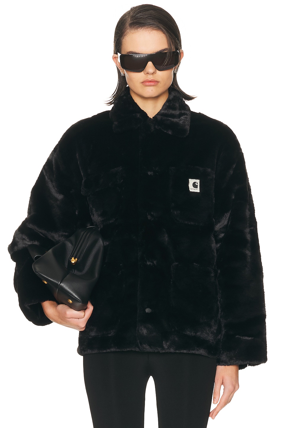 Carhartt WIP Olney Michigan Coat in Black - Black. S also in