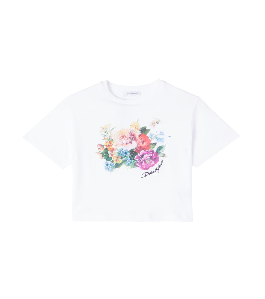 Dolce & Gabbana Kids Printed cotton jersey T-shirt