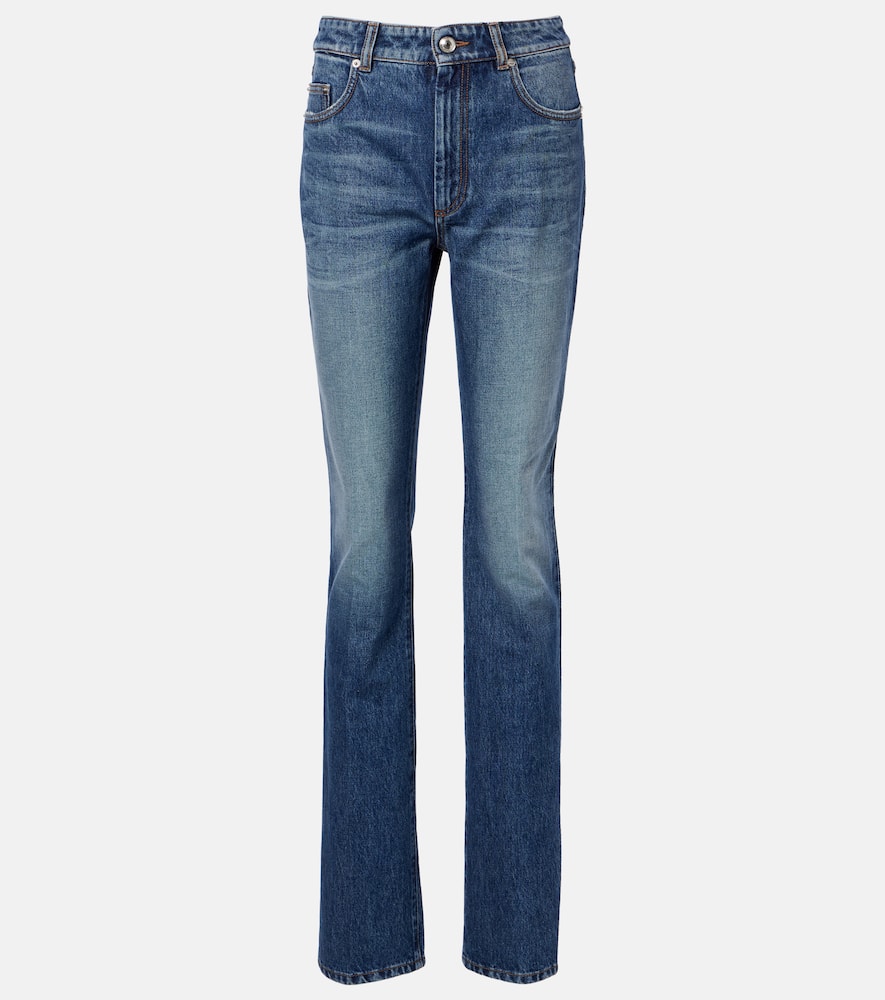 Mid-rise slim jeans