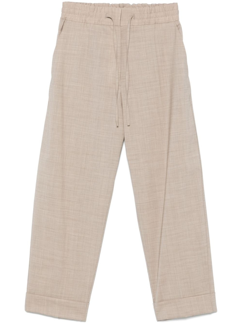 Beige Wool Pants
