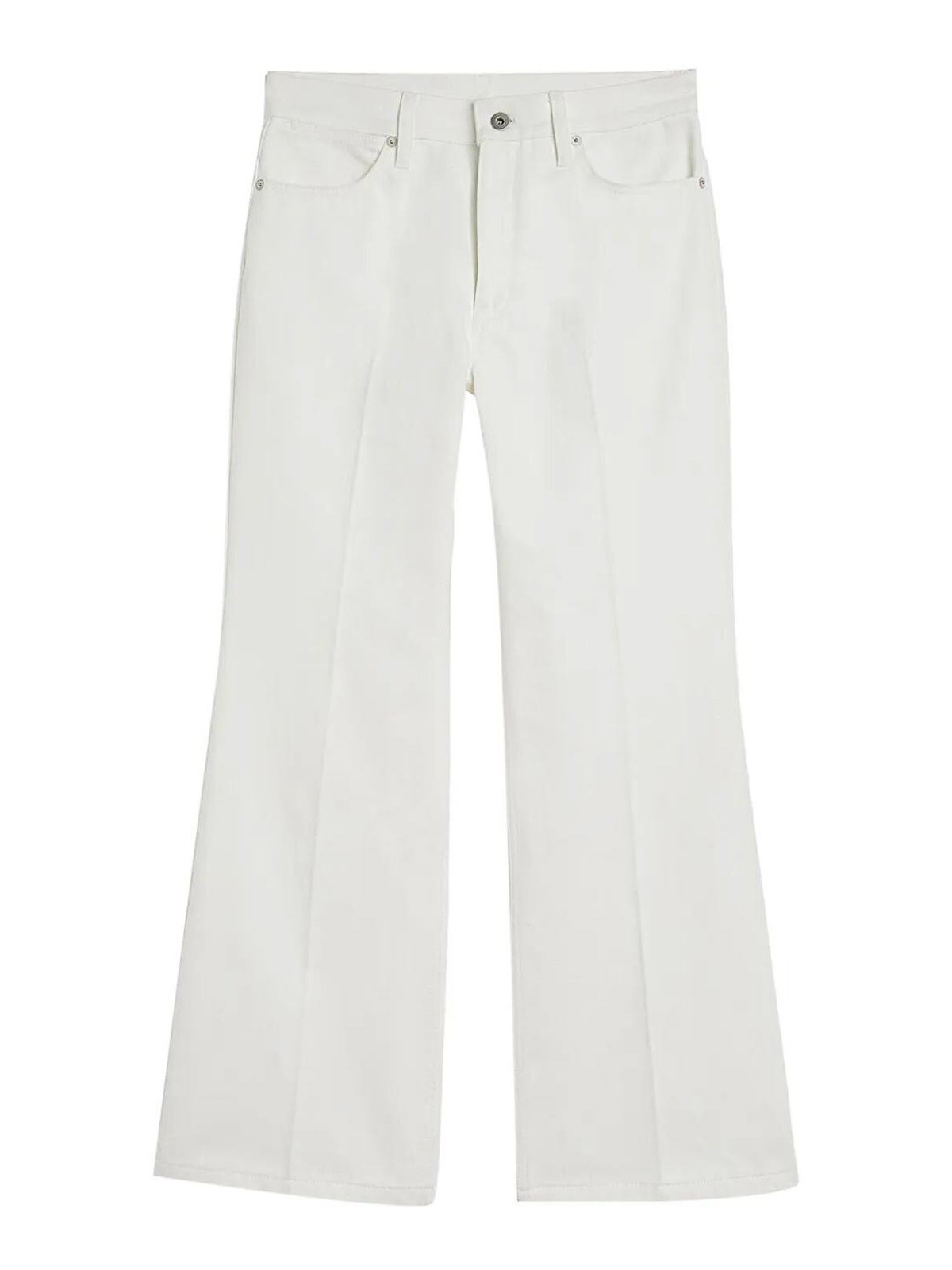 Cotton Denim Flare Jeans