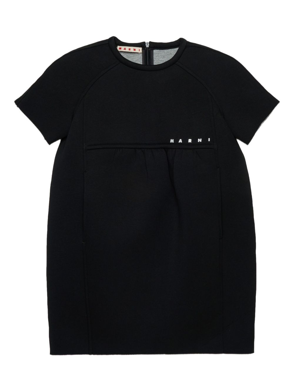 Cotton-blend dress - Black