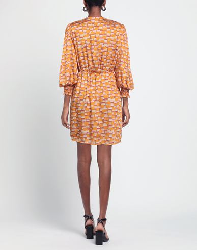 Woman Mini dress Orange Size L Polyester