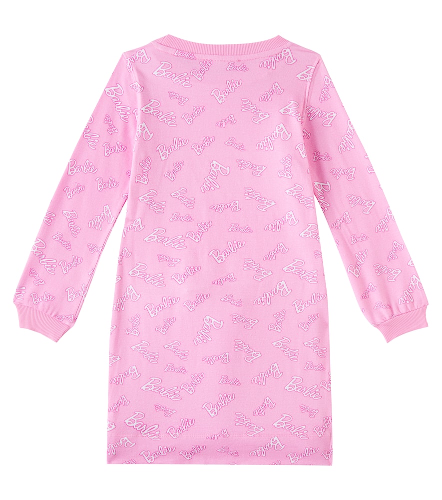 Barbie printed cotton-blend jersey dress