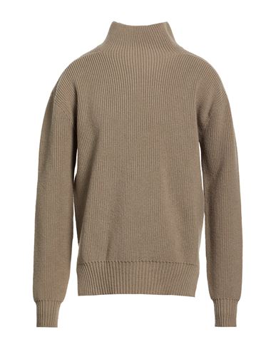 Man Turtleneck Khaki Size M Virgin Wool