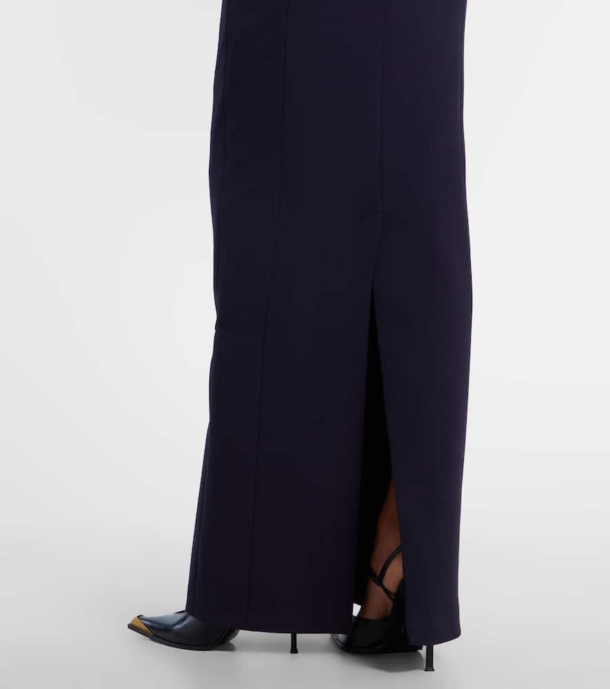 Lacin embellished crêpe gown