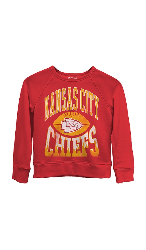 Junk Food Kids Chiefs Hot Route Fleece in Red. - S also in L