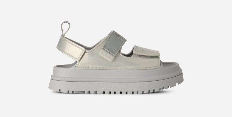 ® Kids' GoldenGlow Glossy Sparkles Sandal in Silver
