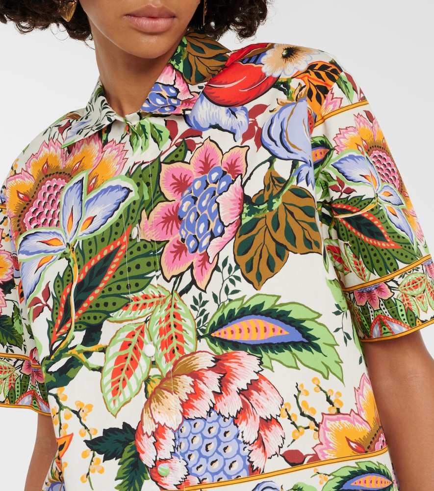 Floral cotton shirt
