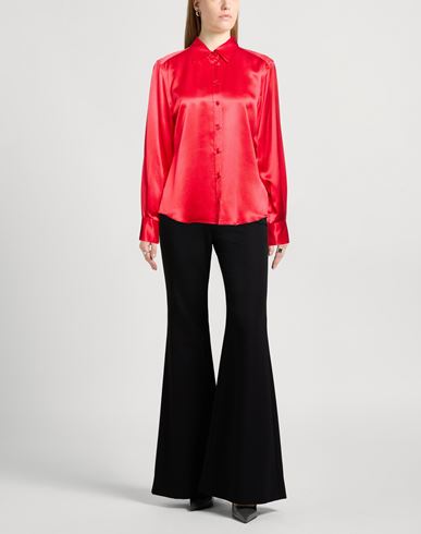Woman Shirt Red Size 6 Silk