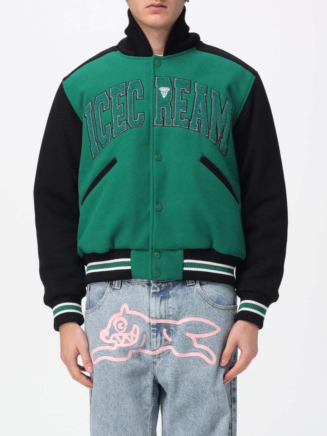 Jacket Men color Green