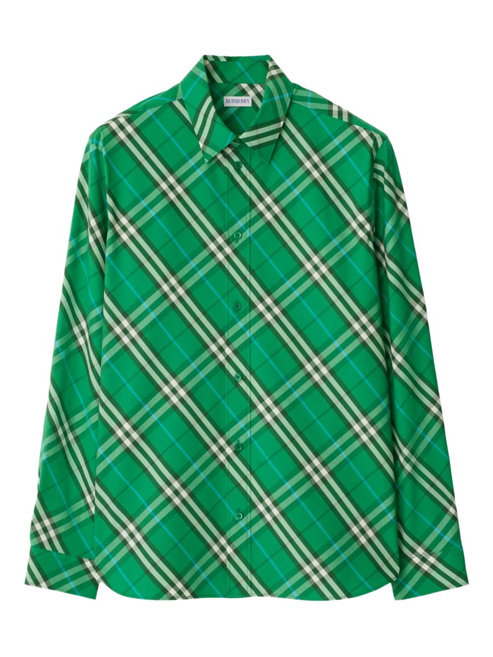 Check cotton shirt - Green