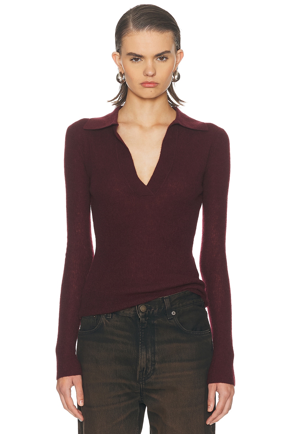 Citizens of Humanity Simone Polo Sweater in Brown. XS. Also in L, M