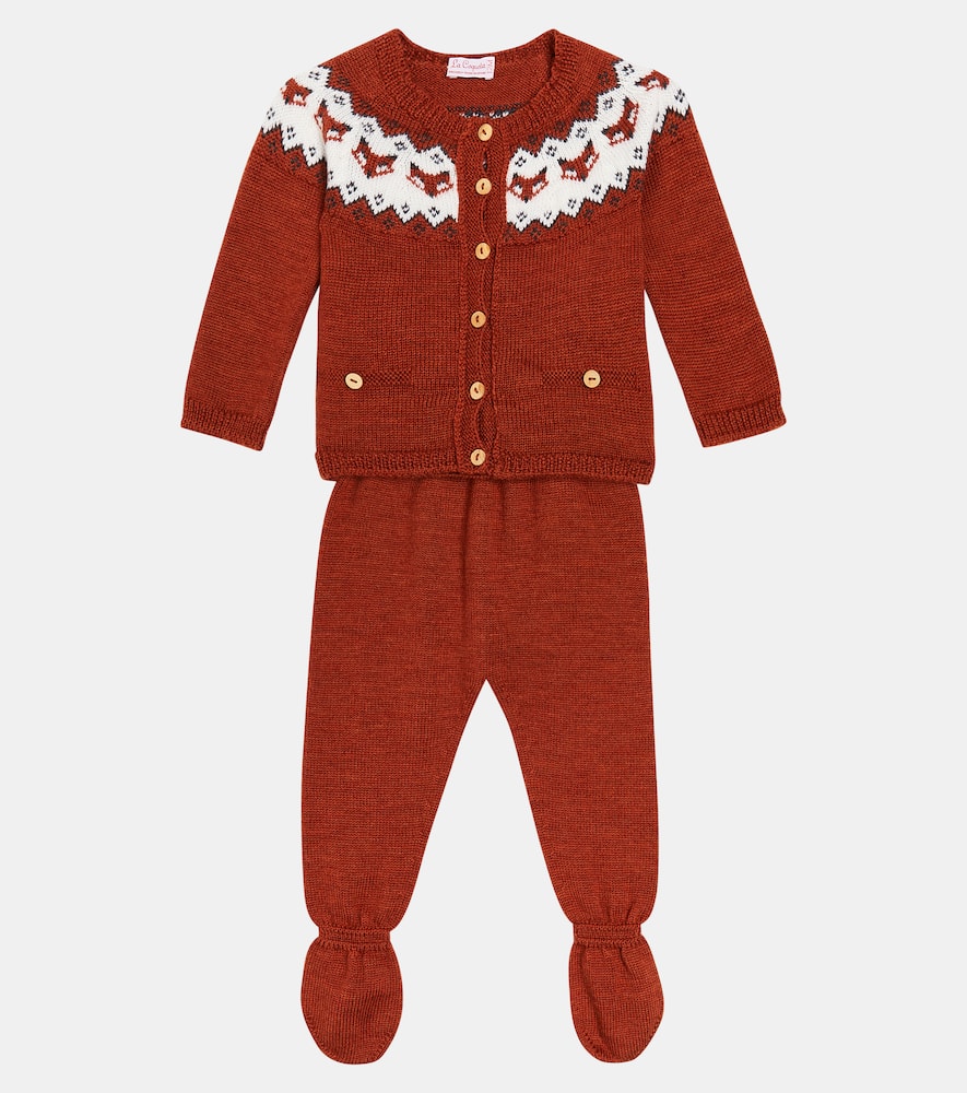 Baby set of wool jacket and pants