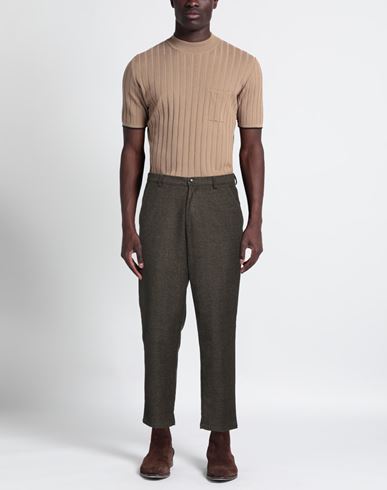 Mood_one Man Pants Military green Size 28 Cotton, Wool, Polyester