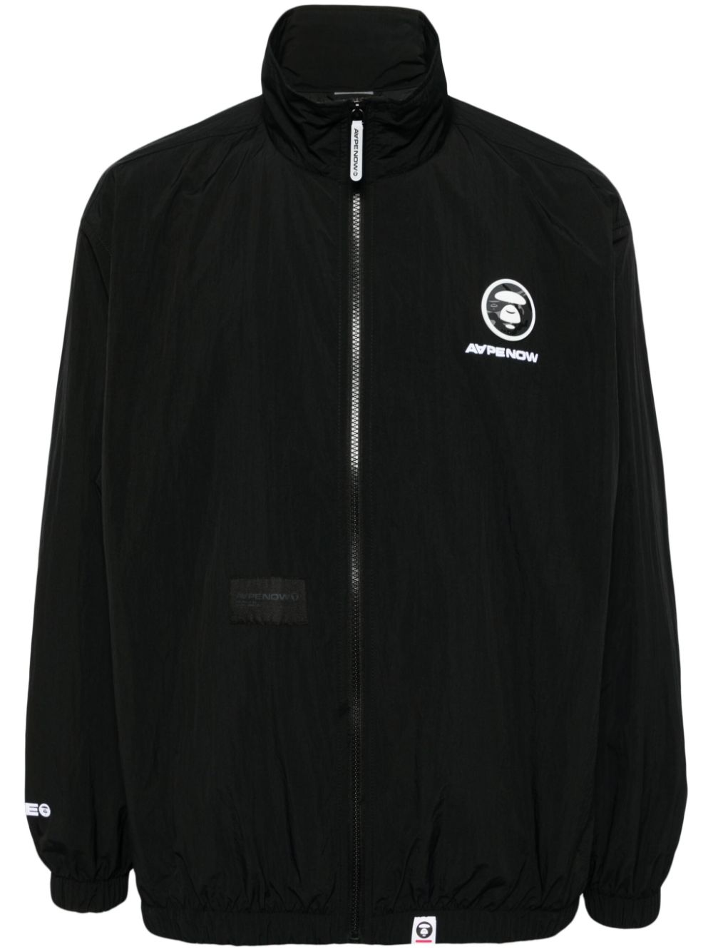 Logo-motif bomber jacket - White