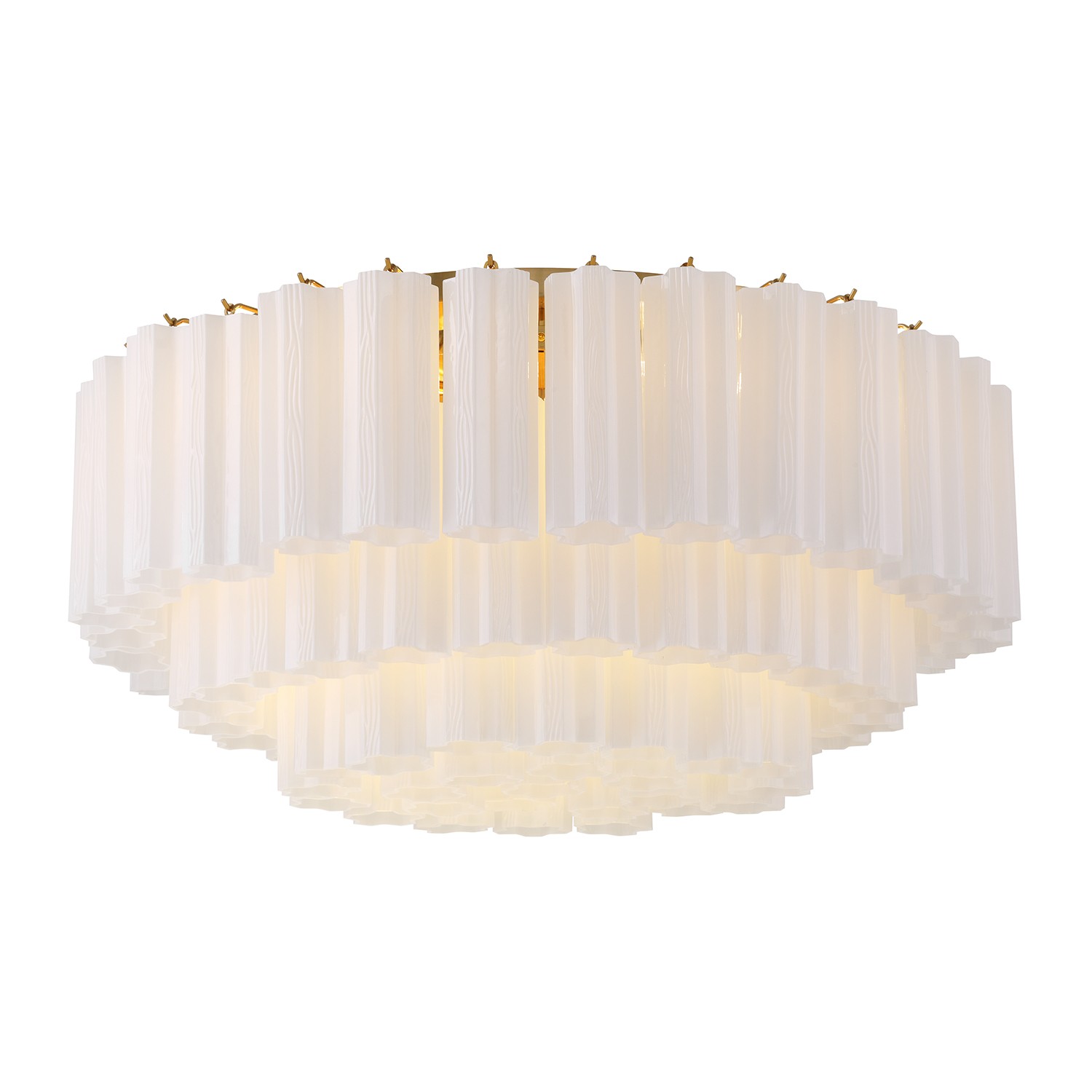 Aged Brass Flush Mount from the Addis Collection