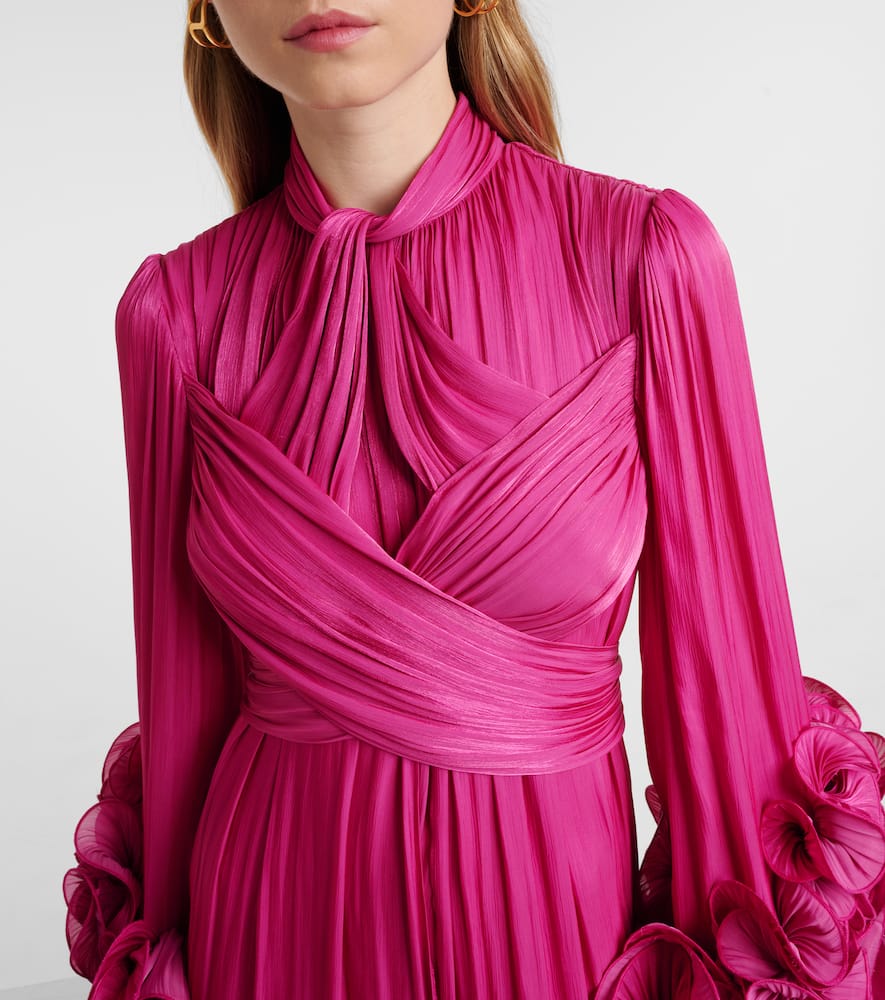 Ruffled midi dress