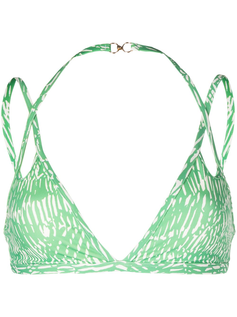 Cut-out bikini top - Green