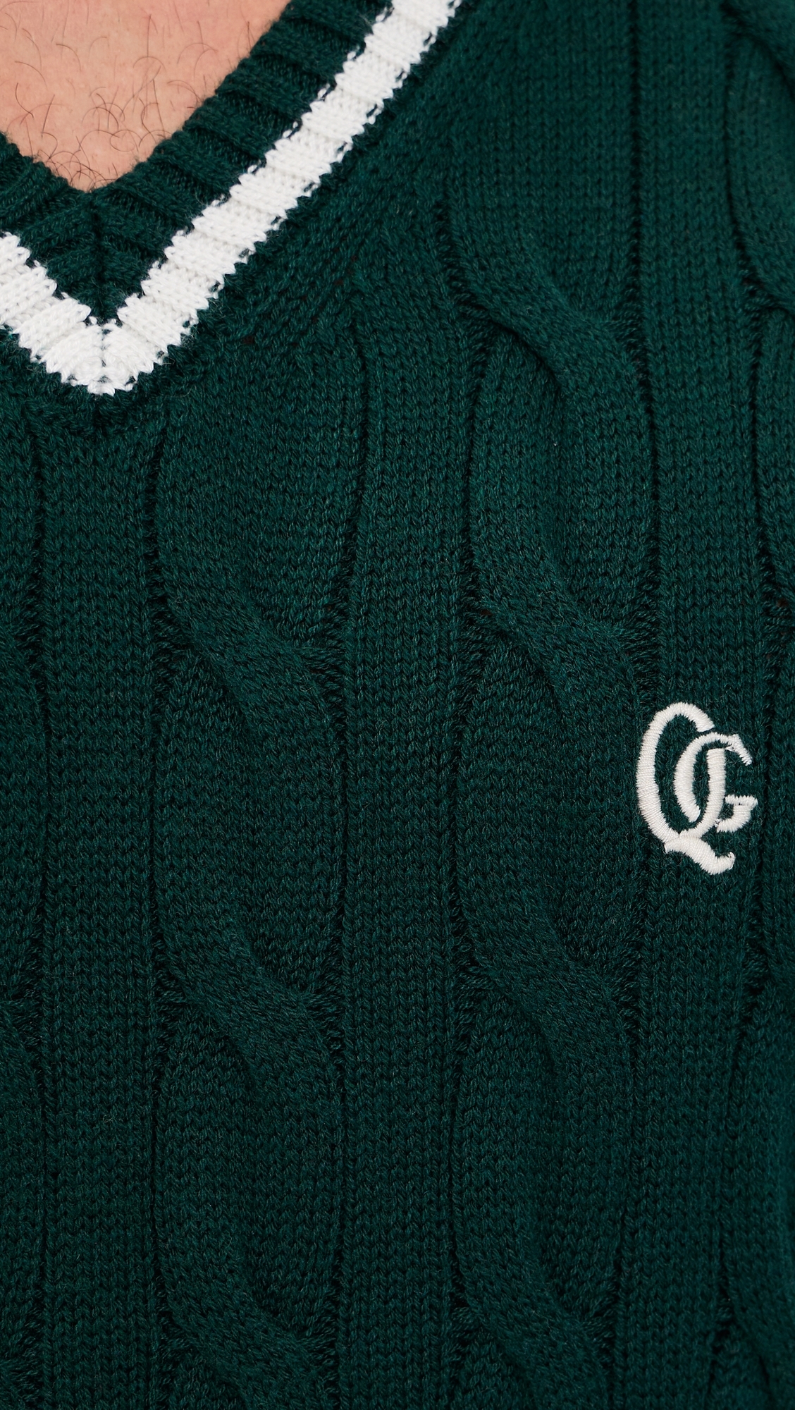 Cable Knit Vest Fern