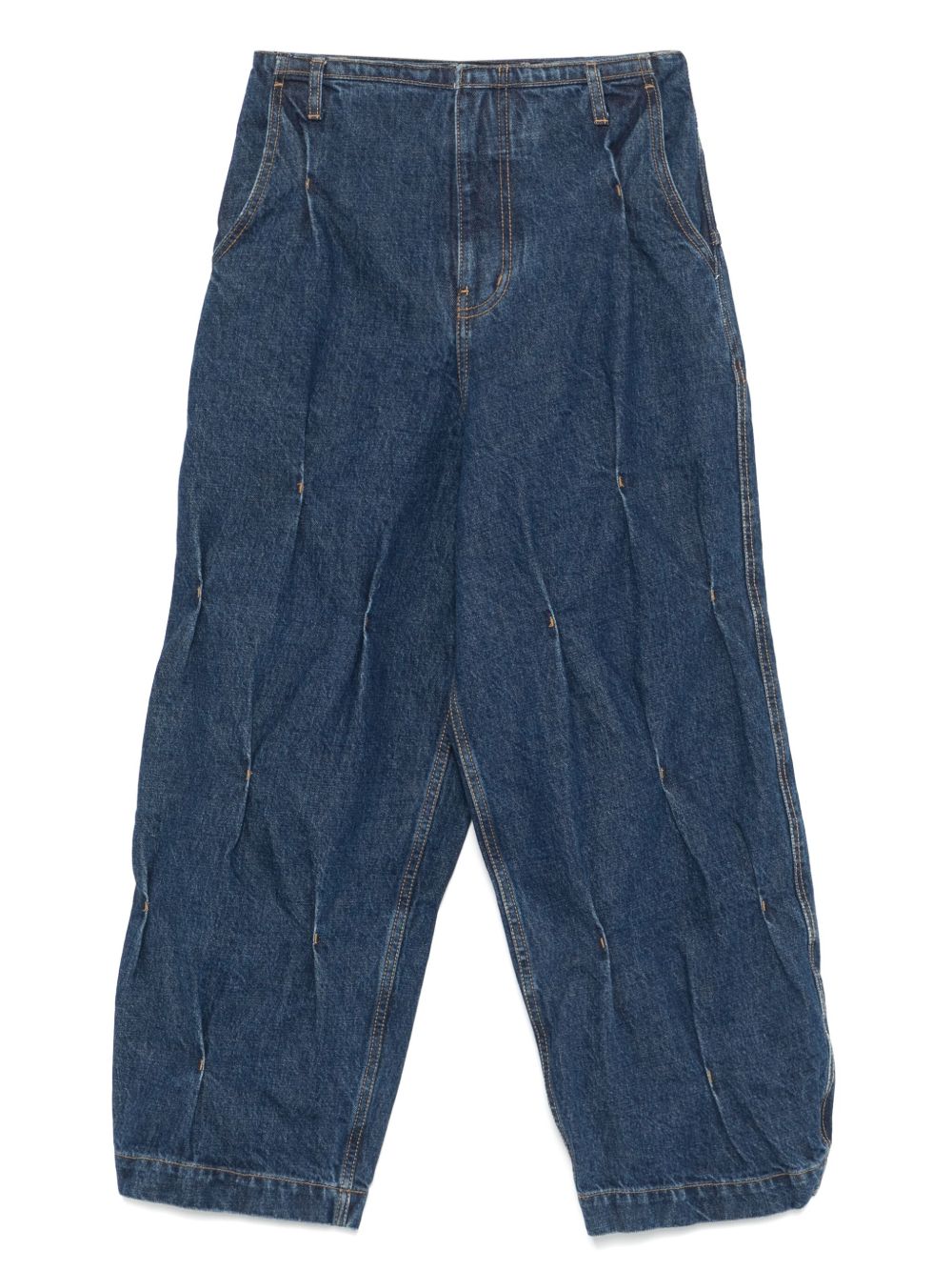 Ader Error pleated jeans - Blue