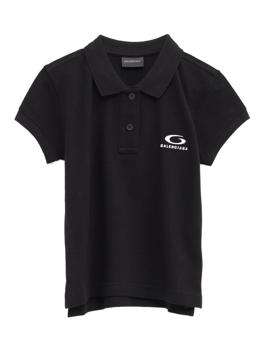 Cotton Polo Shirt with Button Fastening - Women's Short Sleeve