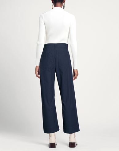 Woman Pants Navy Size 10 Cotton