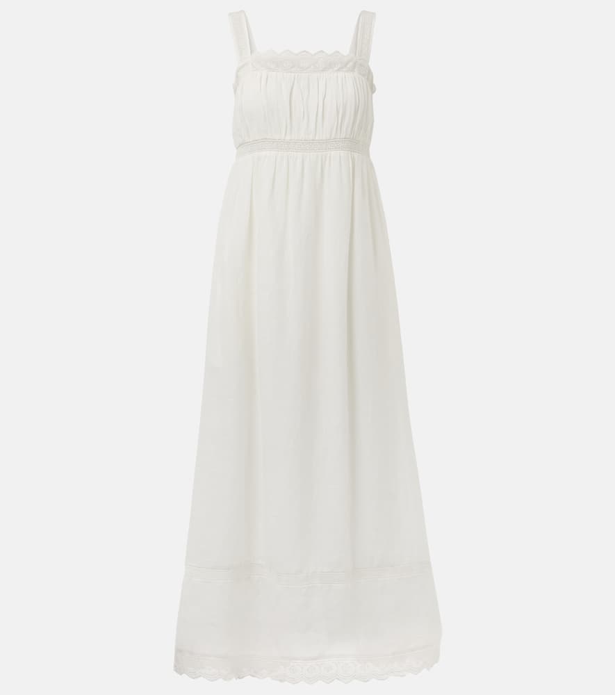 Grace lace-trimmed maxi dress