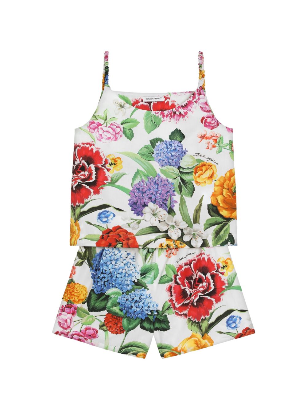 Dolce & Gabbana Kids floral-print set - White